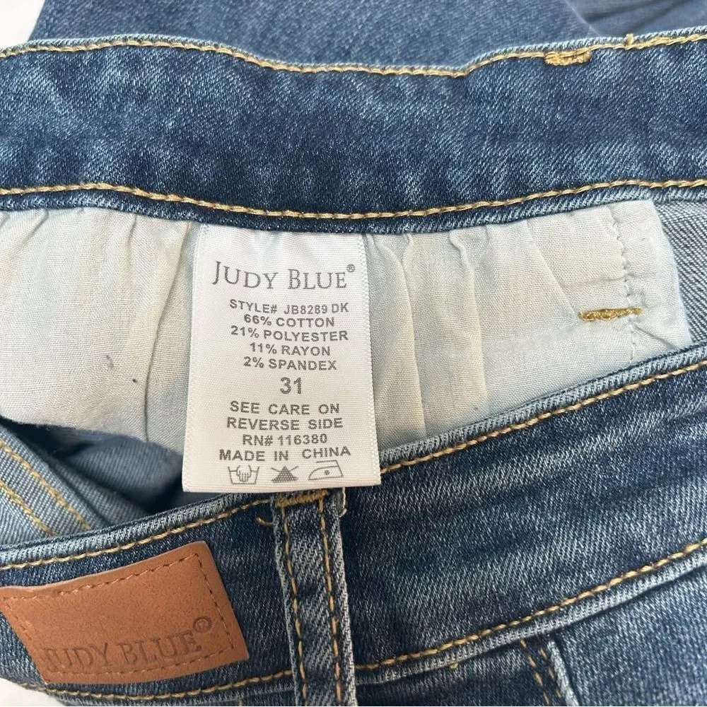 Judy Blue Relaxed Fit Distressed Jeans size 31 Style #8289‎